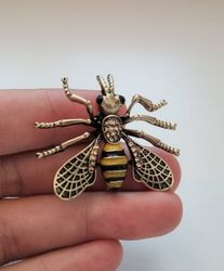 Brosch, Geting / insekt (ca 3,4 x 4,1 cm)