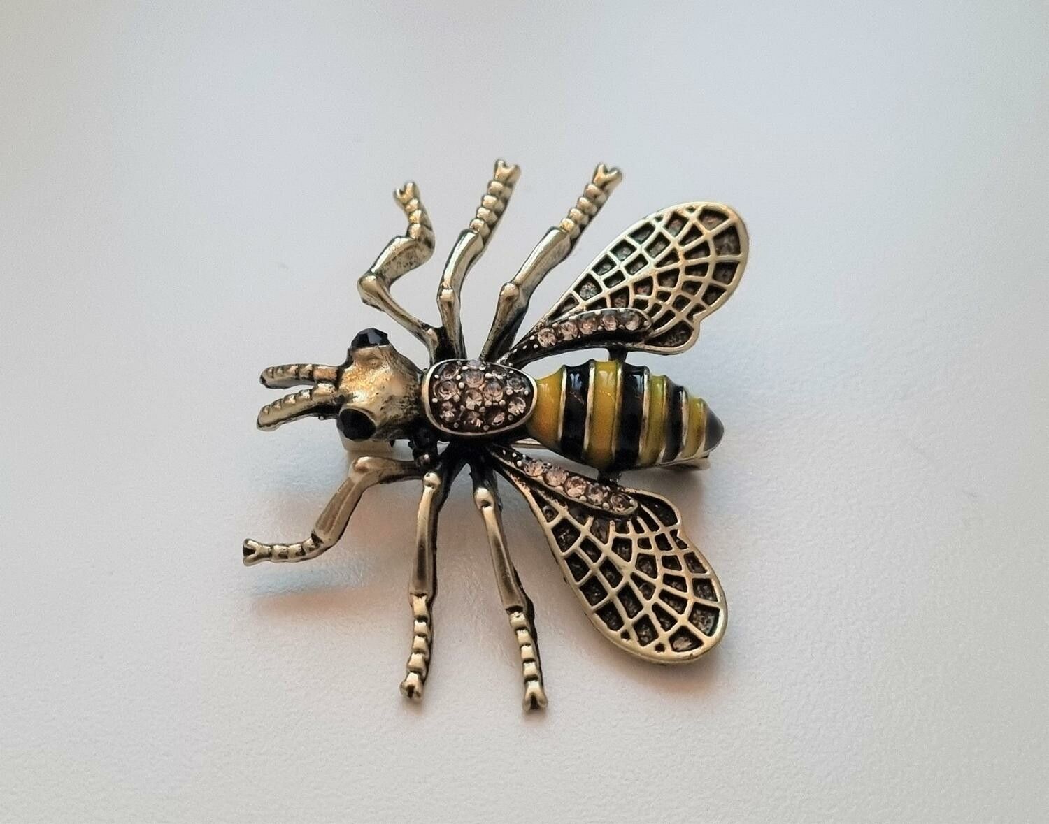 Brosch, Geting / insekt (ca 3,4 x 4,1 cm)