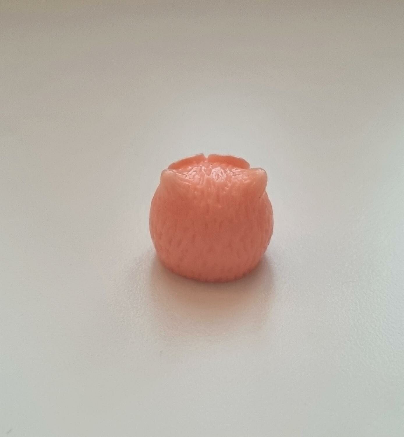 Handmålad uggla, miniatyr, miniatyruggla, miniuggla (1,9 cm hög - Rosa)