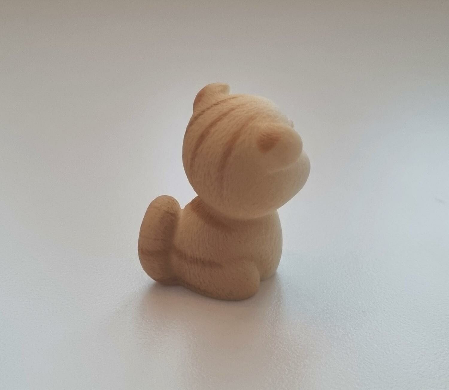 Handmålad orange katt, miniatyrer, figuriner (variant 4)