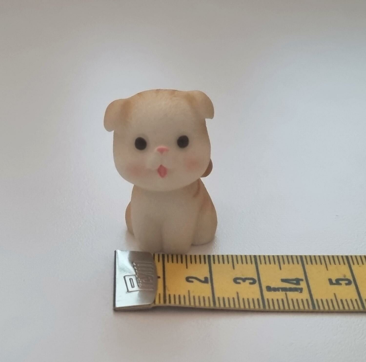 Handmålad orange katt, miniatyrer, figuriner (variant 4)