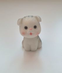 Handmålad gråsvart katt, miniatyrer, figuriner (variant 3)