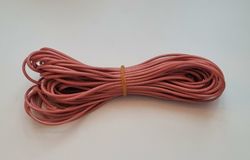 9 meter vaxat bomullssnöre (Rosa / laxrosa)