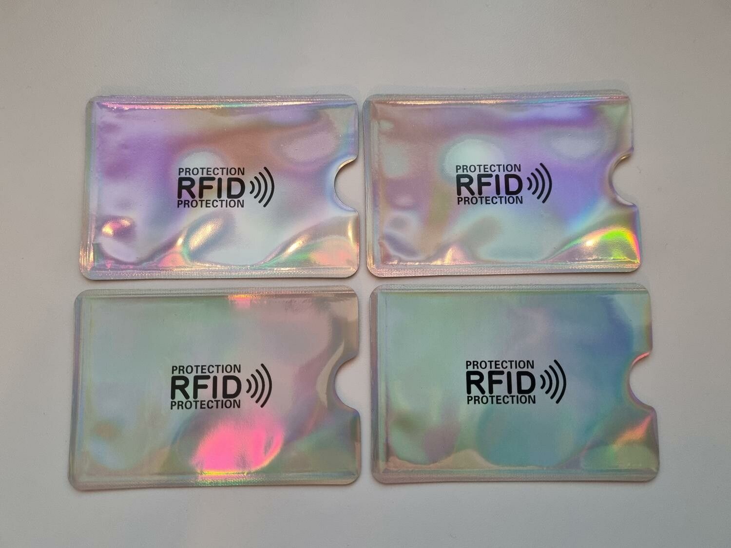 4 st korthållare, RFID Skydd (Silverskimmer)