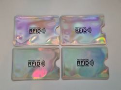 4 st korthållare, RFID Skydd (Silverskimmer)