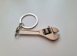 Nyckelring Skiftnyckel miniatyr i rostfritt stål (14,5 gram)