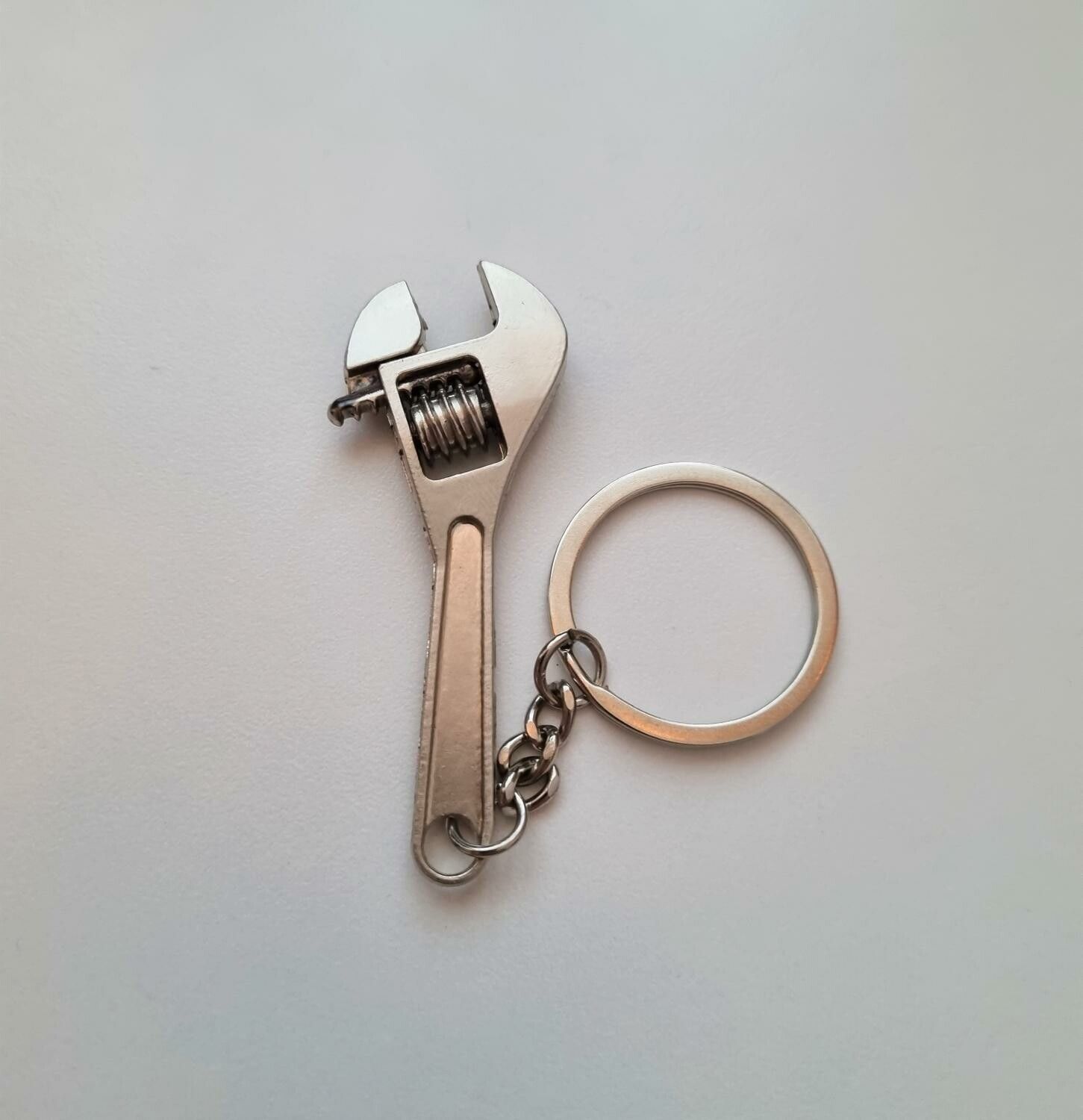 Nyckelring Skiftnyckel miniatyr i rostfritt stål (14,5 gram)