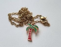 Halsband med en palm (45 cm lång kedja)