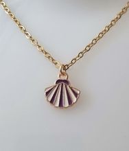 Halsband med ett snäckskal (45 cm lång kedja)
