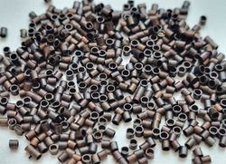 450 st kopparfärgade klämpärlor, crimp beads (1,5 mm)