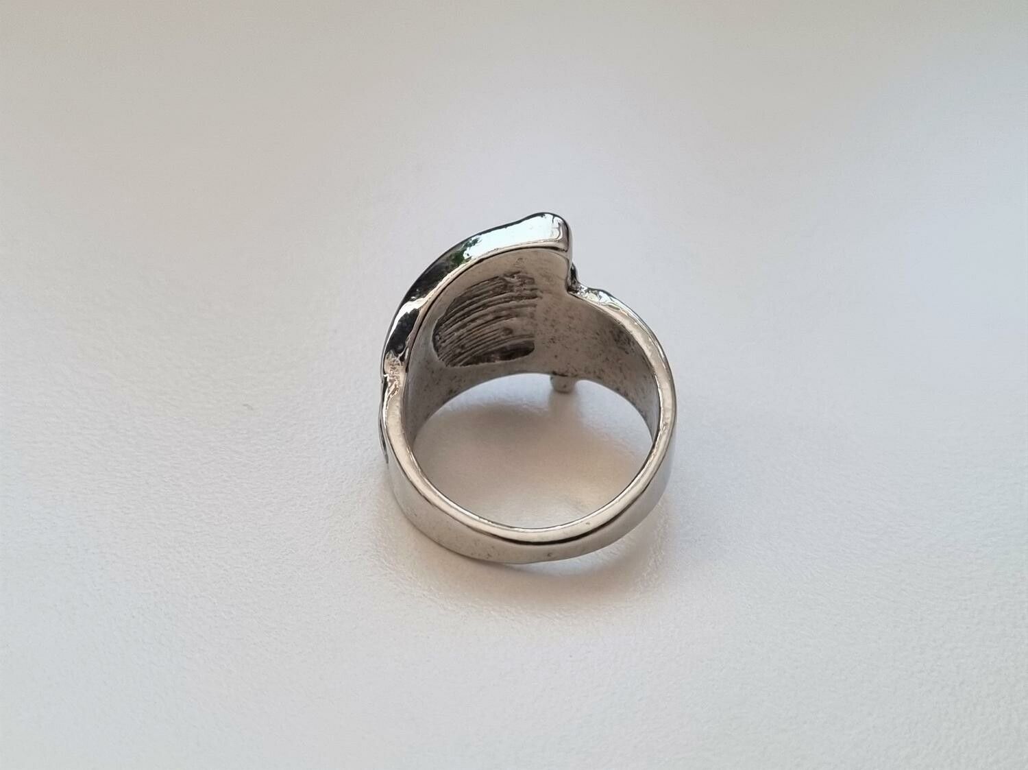 Silverfärgad ring - Liemannen (17,4 mm innermått, vikt 7 gram)