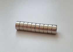 10 st Neodymium magneter (10x5x4 mm) runda magneter med hål