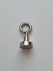 1 st Neodymium krok magnetisk krok med sluten ögla (ca 2 kg lyftkraft)
