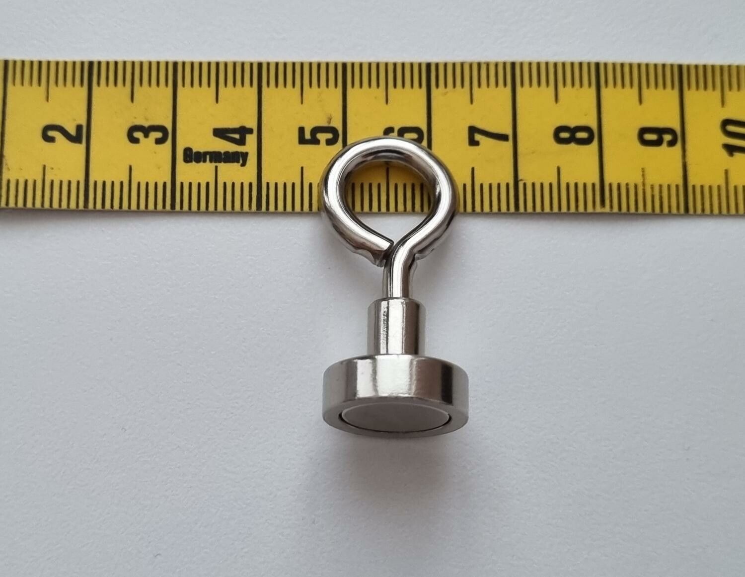 1 st Neodymium krok magnetisk krok med sluten ögla (ca 2 kg lyftkraft)