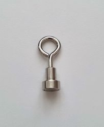 1 st Neodymium krok magnetisk krok med sluten ögla (ca 1 kg lyftkraft)