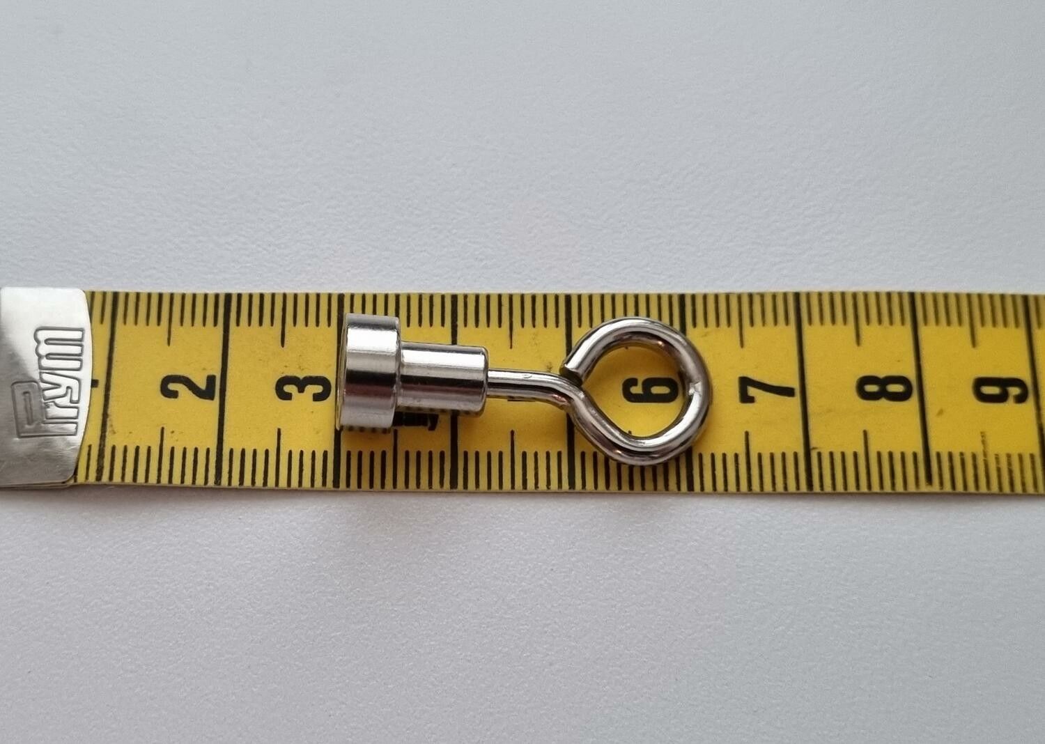 1 st Neodymium krok magnetisk krok med sluten ögla (ca 1 kg lyftkraft)