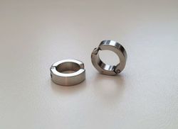 Örhängen Clips i rostfritt stål (silver)
