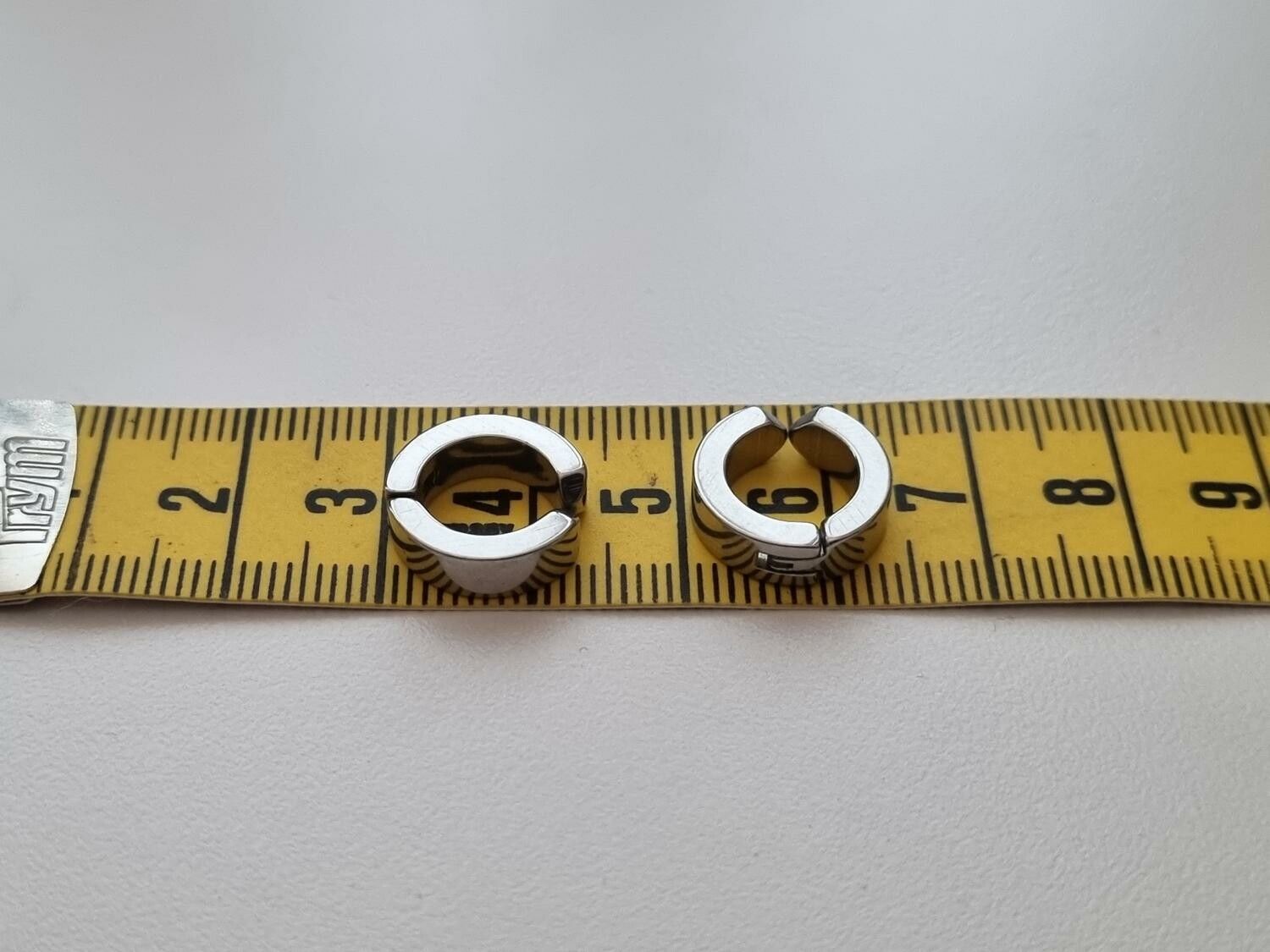 Örhängen Clips i rostfritt stål (silver)