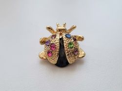 1 st söt miniatyr brosch hänge - Skalbagge (variant 4)