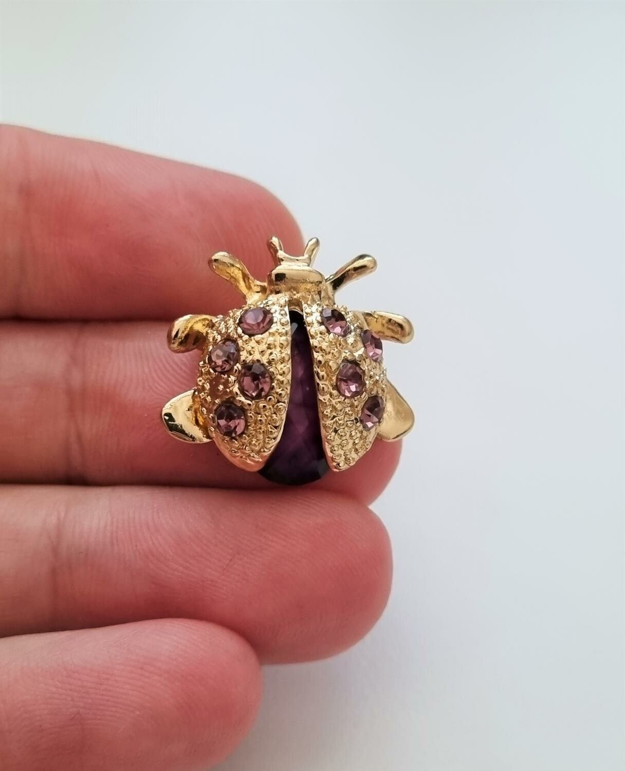1 st söt miniatyr brosch hänge - Skalbagge (variant 3)