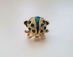 1 st söt miniatyr brosch hänge - Skalbagge (variant 2)