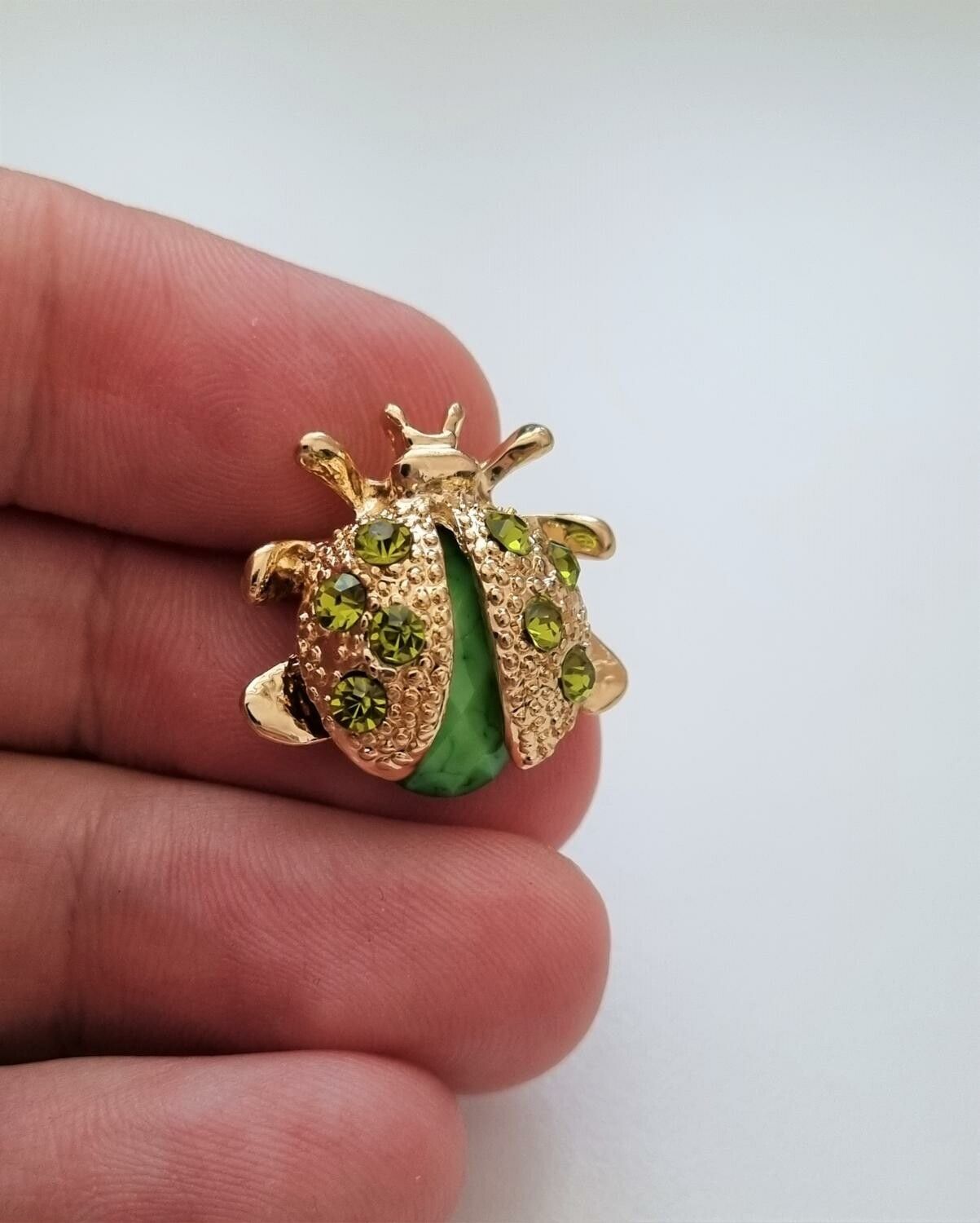 1 st söt miniatyr brosch hänge - Skalbagge (variant 1)