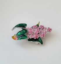 1 st detaljrik brosch hänge - Rosa blommor