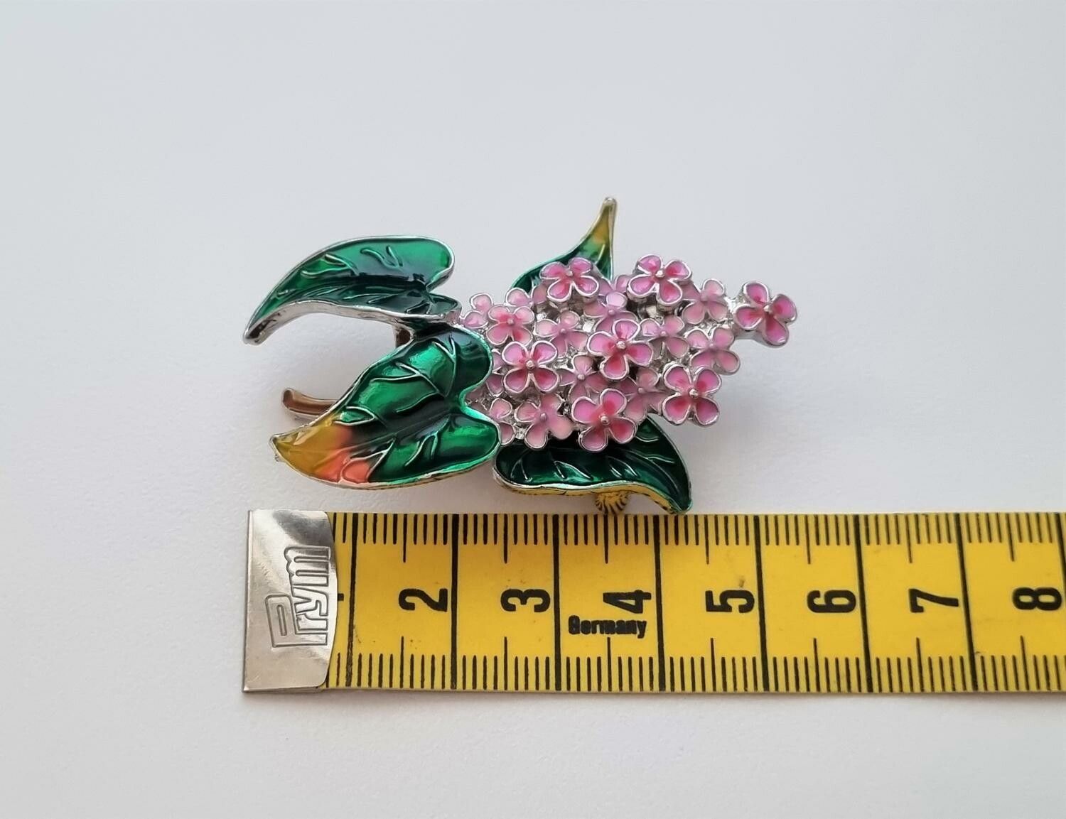 1 st detaljrik brosch hänge - Rosa blommor