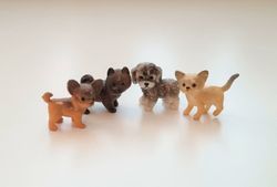 4 st Hundar miniatyr, miniatyrhundar, minihund