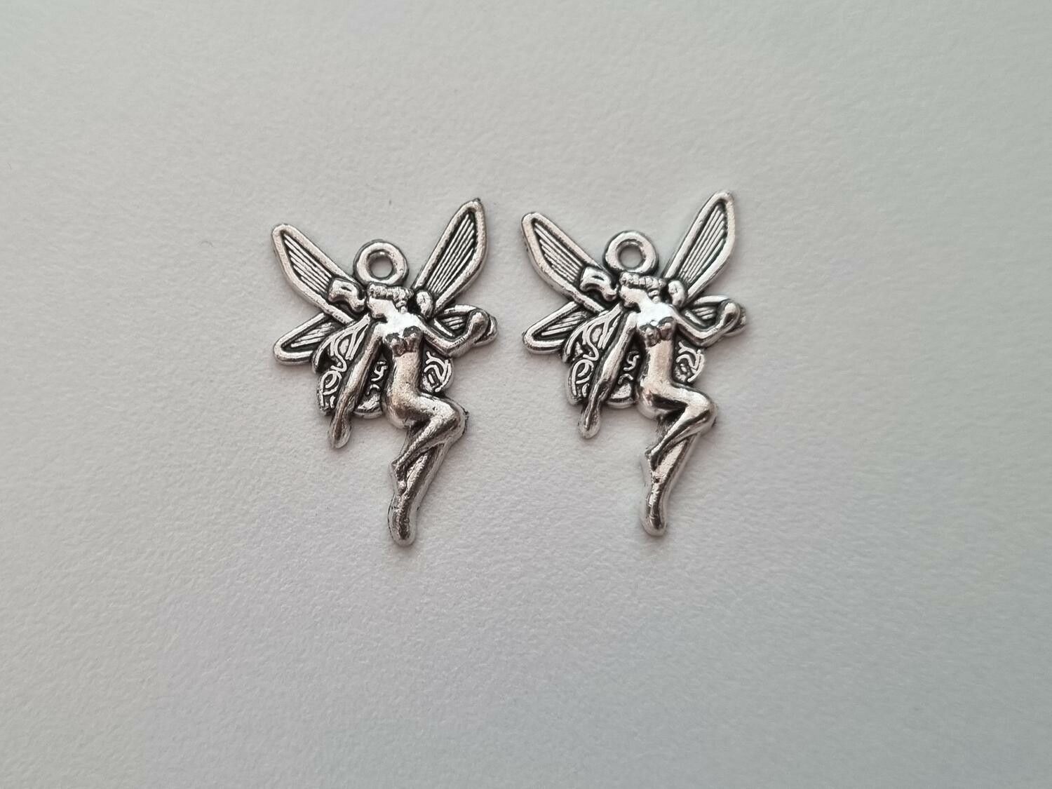 2 st Änglar / fe - Berlocker / charms för smyckestillverkning