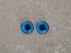 2 st drakögon kattögon i glas, glasinfattningar, cabochoner (12 mm)