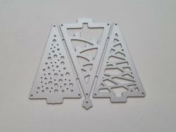 Scrapbooking, dies, cutting dies (granar / julgranar)
