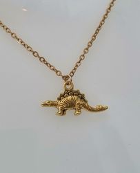 Halsband med dinosaurie berlock (50 cm långt halsband)