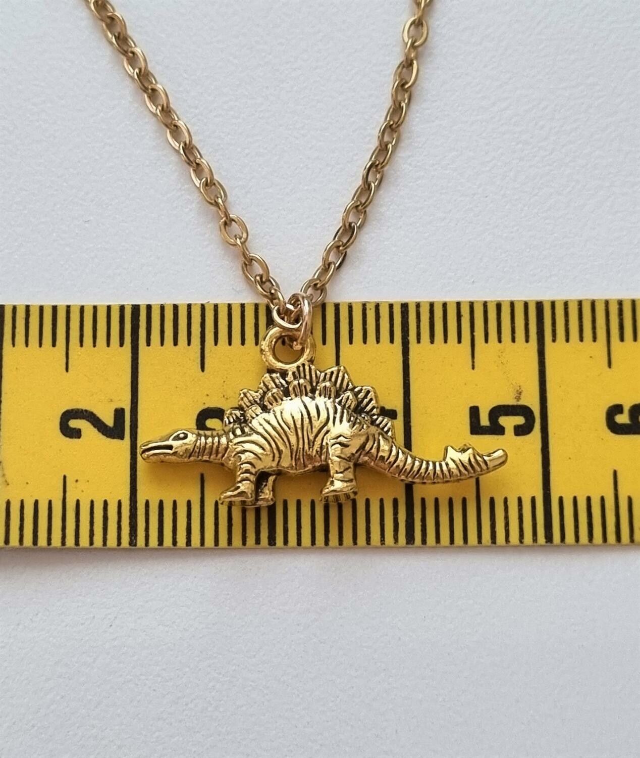 Halsband med dinosaurie berlock (50 cm långt halsband)