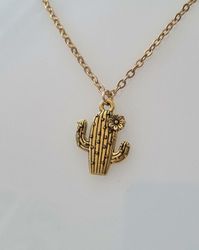 Halsband med kaktus, Kaktusberlock (45 cm långt halsband)