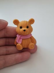 Nalle miniatyr, miniatyrnalle, mininalle (22 gram, orange)