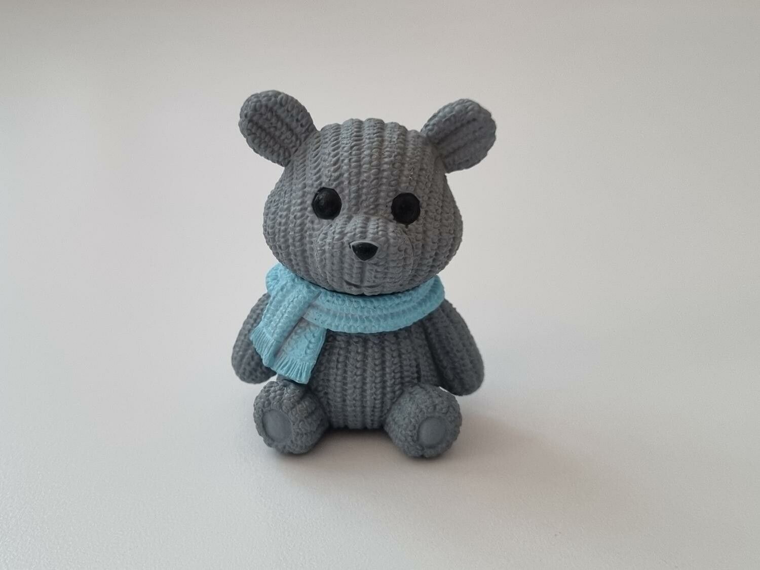 Nalle miniatyr, miniatyrnalle, mininalle (22 gram, grå)