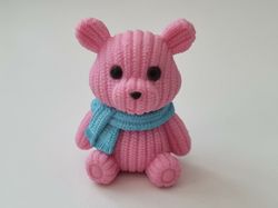 Nalle miniatyr, miniatyrnalle, mininalle (22 gram, rosa)