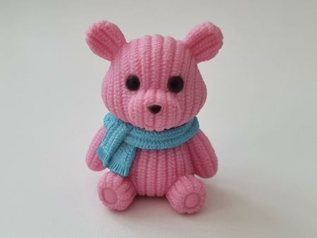 Nalle miniatyr, miniatyrnalle, mininalle (22 gram, rosa)