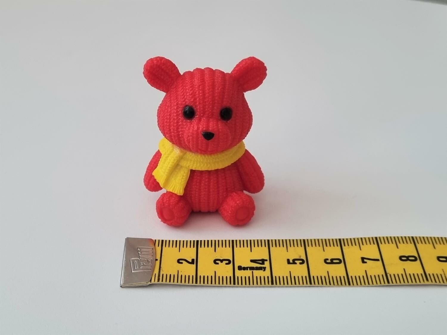 Nalle miniatyr, miniatyrnalle, mininalle (22 gram, röd)