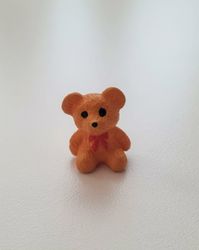 Nalle miniatyr, miniatyrnalle, mininalle (1,9 cm hög - Brun)