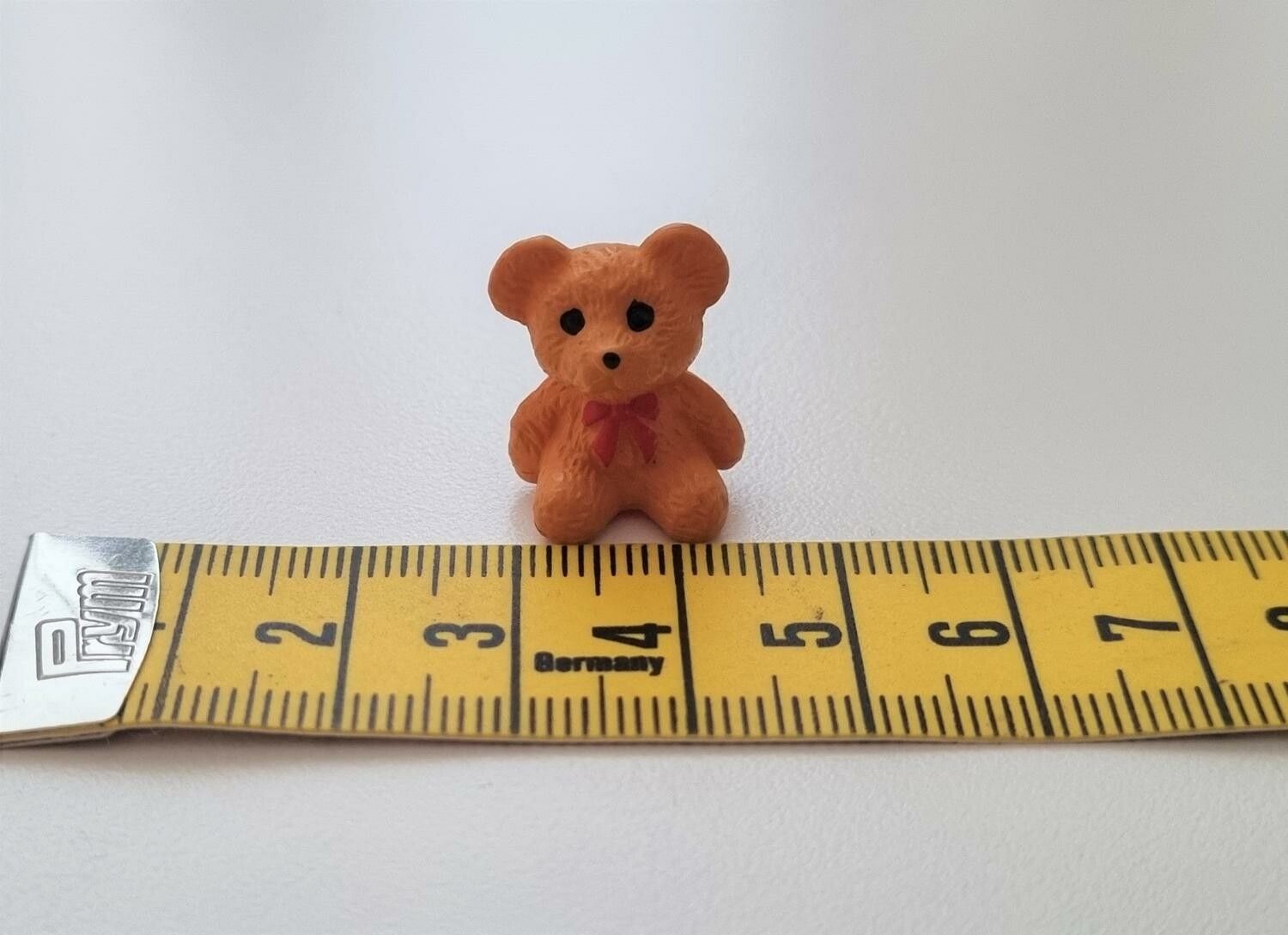 Nalle miniatyr, miniatyrnalle, mininalle (1,9 cm hög - Brun)