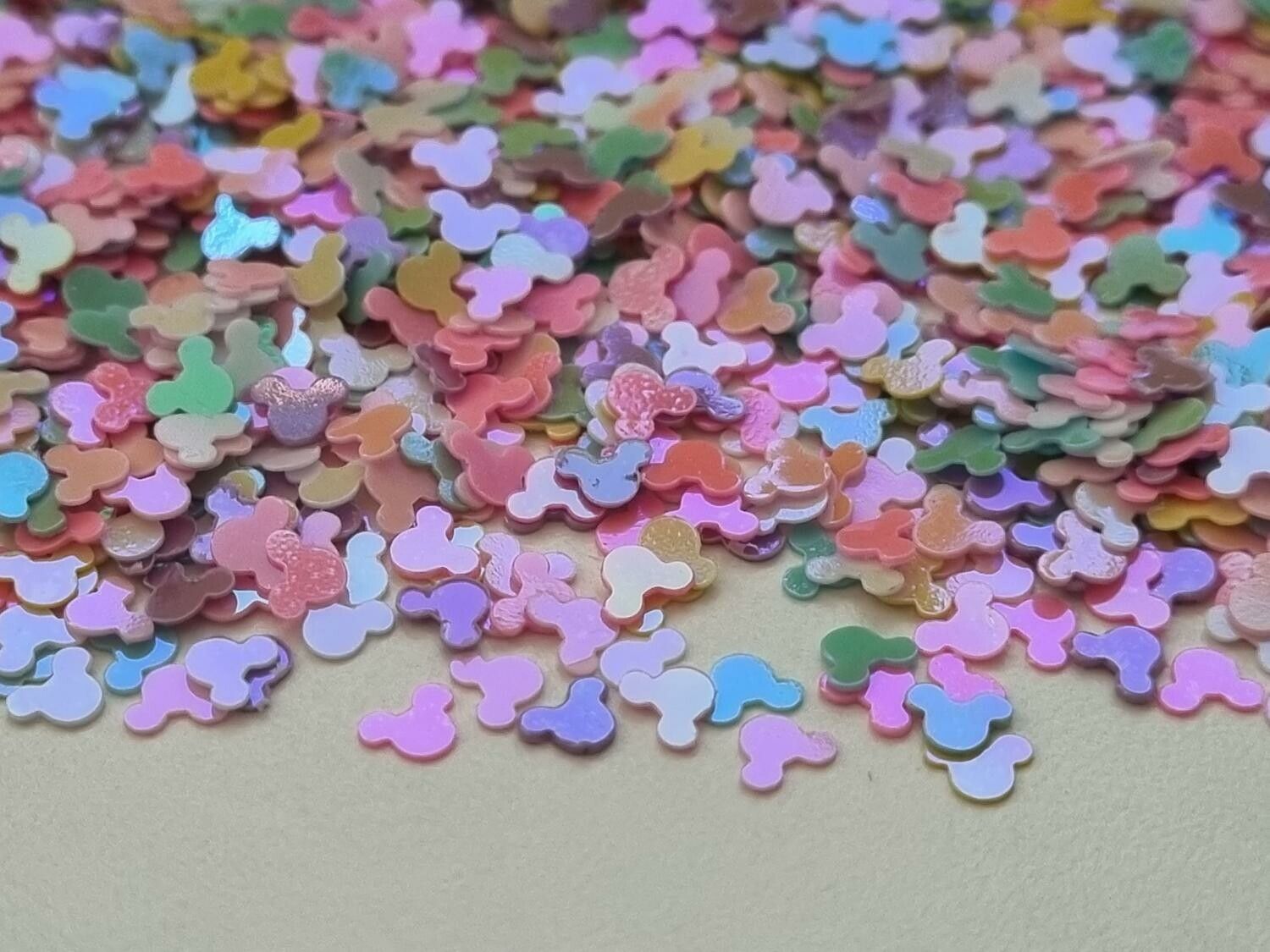 10 gram med konfetti, nagelglitter, dekoration för scrapbooking - Musöron