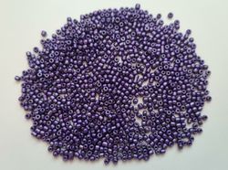 1000 små pärlor, fröpärlor, glaspärlor (2 mm) - Lila