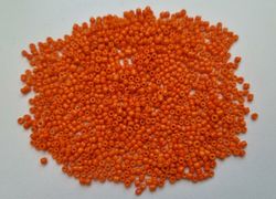 1000 små pärlor, fröpärlor, glaspärlor (2 mm) - Orangea