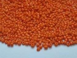 1000 små pärlor, fröpärlor, glaspärlor (2 mm) - Orangea