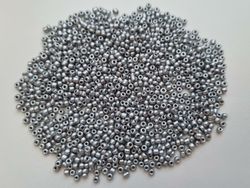1000 små pärlor, fröpärlor, glaspärlor (2 mm) - Silver
