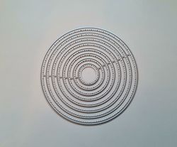 Scrapbooking, dies, cutting dies (8 st Ringar)