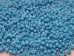 1000 små pärlor, fröpärlor, glaspärlor (2 mm) - Blå