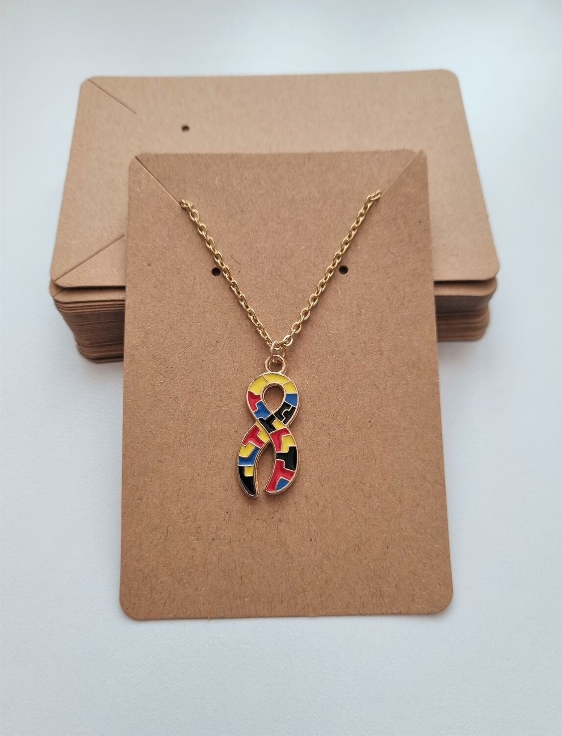 10 st Displaykort för både halsband och örhängen (6x9 cm)